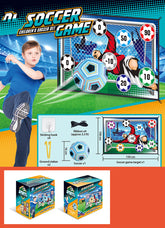 Kids Backyard Outdoor Indoor Toys Soccer Ball Game Set Soccer Game Target with 2 Soccers